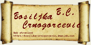 Bosiljka Crnogorčević vizit kartica